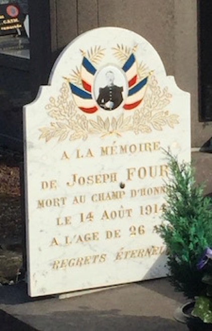 plaque caveau Joseph Fouris Foury